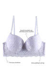 Zivame All That Lace Padded Balconette Bra- White — thumbnail 5