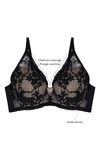 Zivame Cuppa Contrast Padded Wired Medium Coverage Bra-Black — thumbnail 7