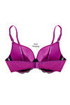 Zivame Bridal Padded Wired Medium Coverage Bra-Purple Black — thumbnail 7