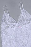 Zivame Sundown White Floral Lace Babydoll With G Strings — thumbnail 7
