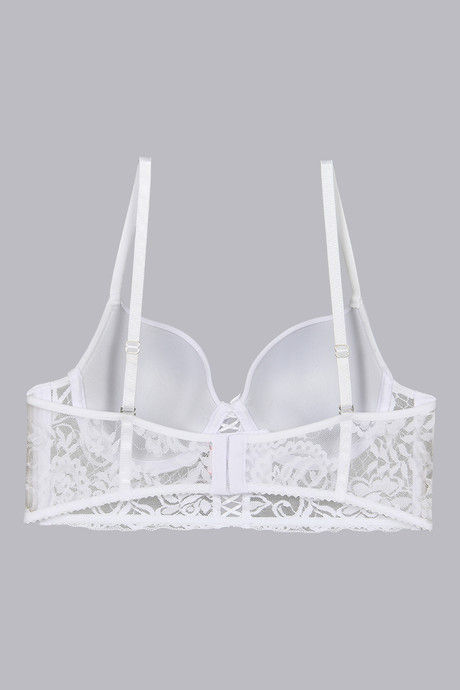 Zivame Medium Coverage Padded LongLine T-shirt Bra - White — image 7