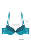 Zivame All That Lace Push Up Wired Medium Coverage Bra-Jade — thumbnail 6