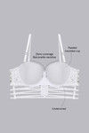 Zivame Medium Coverage Padded Moulded Bra- White — thumbnail 4