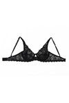 Zivame Luxe Lace Single Layered Wired Medium Coverage Lace Bra-Black — thumbnail 7