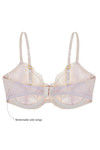 Zivame Beautiful Neckline Sheer Lace on Mesh Shaping Bra- Peach — thumbnail 6