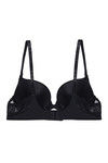 Zivame Laser Wings Smooth Lace Gentle Lift Pushup Bra-Black — thumbnail 7
