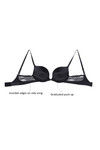 Zivame Laser Wings Smooth Lace Gentle Lift Pushup Bra-Black — thumbnail 8