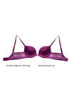Zivame Laser Wings Push Up Wired Low Coverage Bra-Pink A443P — thumbnail 8
