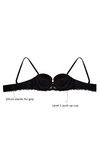 Zivame Hint of Lace Gentle Lift Balconette Bra- Black — thumbnail 11