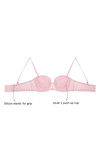 Zivame Cuppa Contrast Gentle Lift Polka Dot Balconette Bra- Pink — thumbnail 8