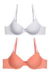 Zivame Padded Wired Low Coverage T-Shirt Bra-Coral Pink — thumbnail 10