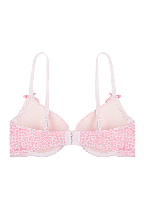 Zivame Padded Wired Low Coverage T-Shirt Bra-Pink Black — image 10