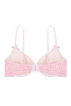 Zivame Padded Wired Low Coverage T-Shirt Bra-Pink Black — thumbnail 10
