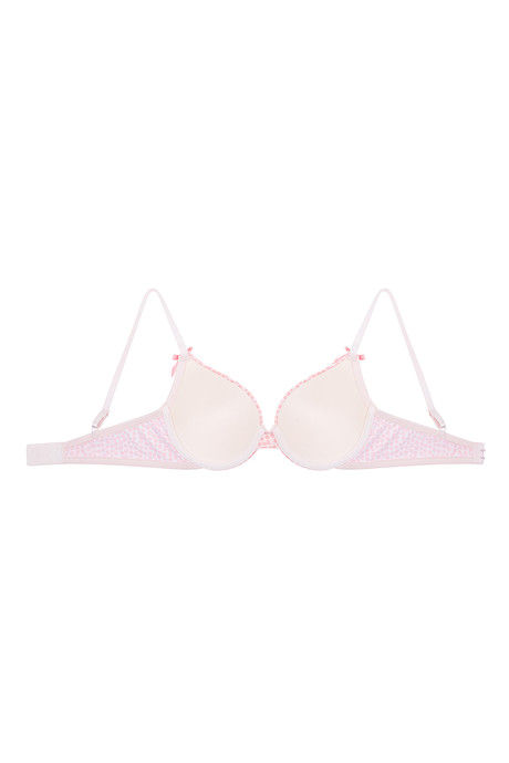 Zivame Padded Wired Low Coverage T-Shirt Bra-Pink Black — image 11