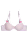 Zivame Padded Wired Low Coverage T-Shirt Bra-Pink Grey — thumbnail 14
