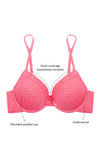 Zivame Padded Wired Low Coverage T-Shirt Bra - Coral Pink — thumbnail 9