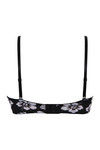 Zivame Floral Print Gentle Push-up Smooth Strapless Bra- Black — thumbnail 8
