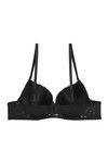 Zivame Summer Lace Push Up Wired Low Coverage Bra-Black — thumbnail 7