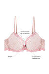 Zivame Dual Toned Gentle Push Up Bra-Pink — thumbnail 6