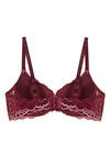 Zivame Push Up Wired Low Coverage Bra-Burgundy — thumbnail 7