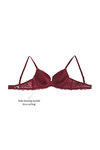 Zivame Push Up Wired Low Coverage Bra-Burgundy — thumbnail 8
