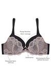 Zivame Cuppa Contrast Gradual Lift Pushup Bra- Black With Pink — thumbnail 6