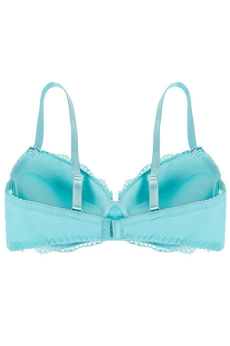 Zivame Floral Lace Explosive Pushup Bra - Blue — image 6