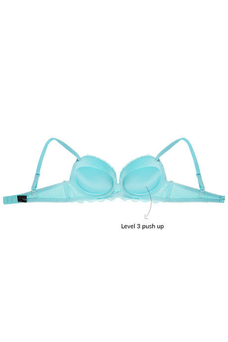 Zivame Floral Lace Explosive Pushup Bra - Blue — image 7