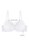Zivame Push Up Wired Low Coverage Bra-White — thumbnail 6