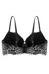 Zivame Floral Lace Padded Bra- Black — thumbnail 7