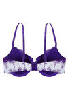 Zivame All That Lace Dip Dye Laser Wings Padded Bra- Purple — thumbnail 7