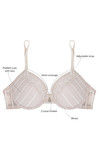 Zivame All That Lace Padded Wired Low Coverage Bra-Nude — thumbnail 5