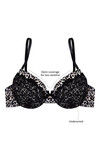 Zivame Cuppa Contrast Animal Printed Moderate Pushup Bra- Black — thumbnail 5
