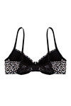 Zivame Cuppa Contrast Animal Printed Moderate Pushup Bra- Black — thumbnail 6