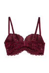 Zivame All That Lace Gentle Pushup Bra- Burgundy — thumbnail 8