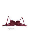 Zivame All That Lace Gentle Pushup Bra- Burgundy — thumbnail 9