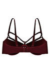 Zivame Cage Neck Gentle Smooth Pushup Bra- Burgundy — thumbnail 7