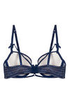 Zivame Cuppa Contrast Strappy Neckline Gentle Pushup Bra- Blue — thumbnail 6