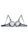 Zivame Cuppa Contrast Strappy Neckline Gentle Pushup Bra- Blue — thumbnail 7