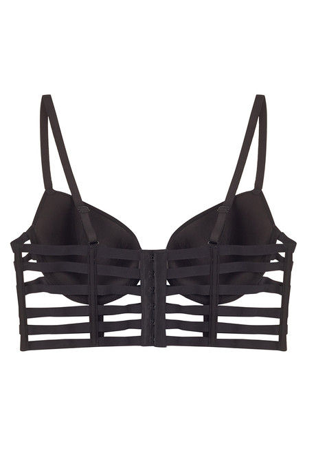 Zivame Longline Smooth Cup Gentle Push Up Cage Bra-Black — image 7