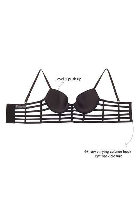 Zivame Longline Smooth Cup Gentle Push Up Cage Bra-Black — image 8