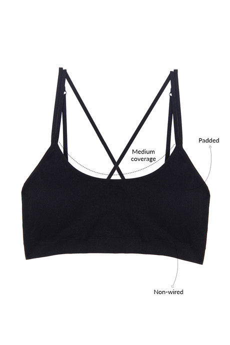 Zivame Made To Layer Double Layered Non Wired Full Coverage Bralette -Black — image 5