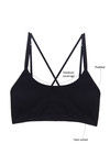 Zivame Made To Layer Double Layered Non Wired Full Coverage Bralette -Black — thumbnail 5