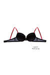 Zivame Push Up Wired Low Coverage Bra-Black Pink — thumbnail 6