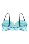 Zivame Push Up Wired Low Coverage Bra-Blue Black — thumbnail 7