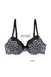 Zivame Animal Print No Show Padded Bra-Black Print — thumbnail 6