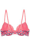 Zivame Aztec Print No Show Padded Bra-Coral — thumbnail 7