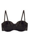 Zivame All Lace Padded Strapless Bra-Black — thumbnail 7