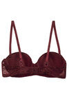 Zivame All Lace Padded Strapless Bra-Burgundy — thumbnail 7