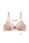Zivame Wear Me Everyday Padded Wired Low Coverage T-Shirt Bra-Brown — thumbnail 5